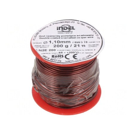 Sârmă Emailată Dublu 1,1mm 0,2kg Cu | Electronic-mag.ro | Componente Electronice