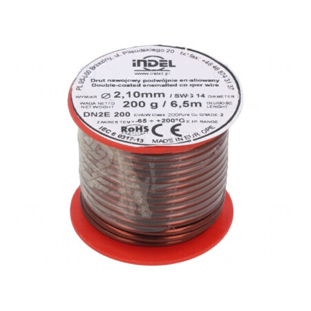 Sârmă Dublu Emailată 2,1mm Cu 0,2kg | Electronic-mag.ro | Componente Electronice
