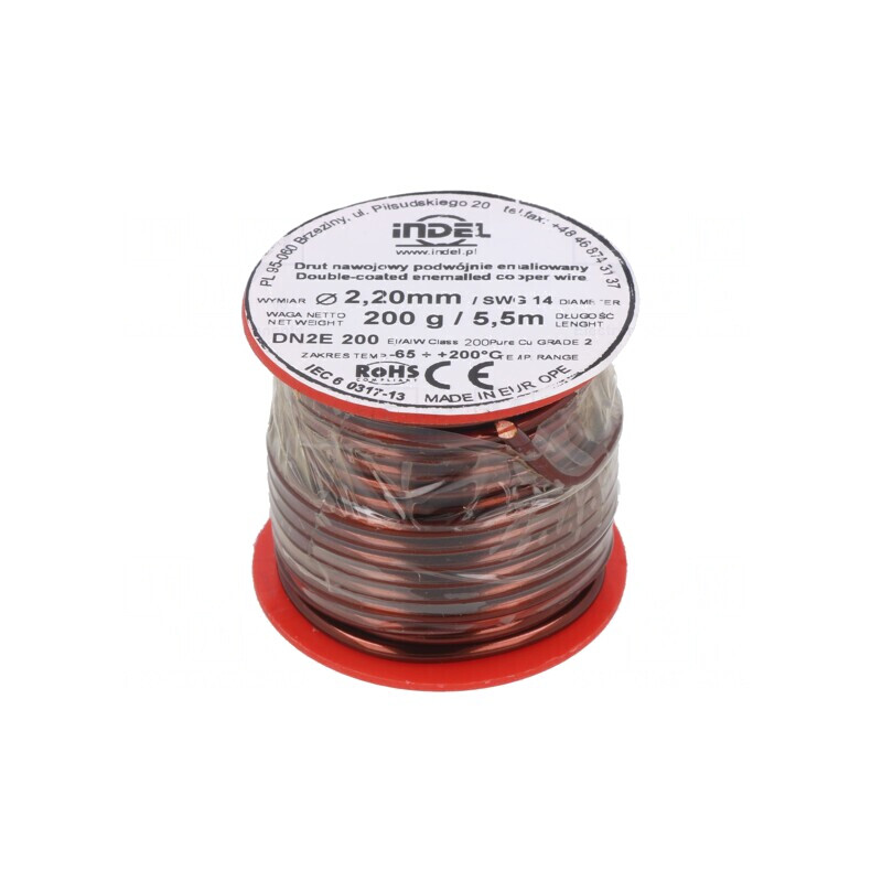 Sârmă dublu emailată 2,2mm 0,2kg Cu | Electronic-mag.ro | Componente Electronice