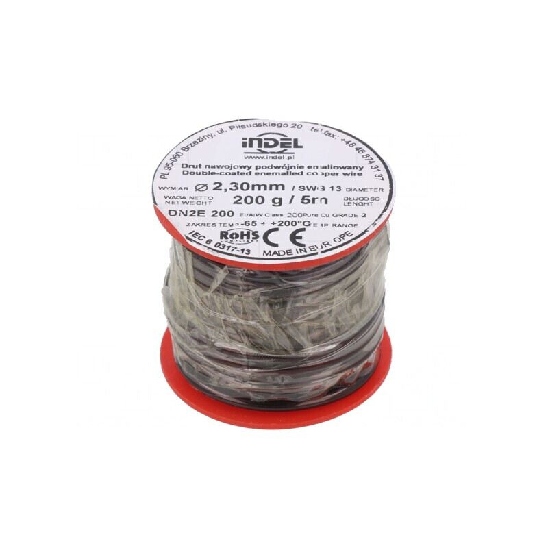 Sârmă emailată dublă 2,3mm 0,2kg Cu | Electronic-mag.ro | Componente Electronice Sârmă emailată dublă 2,3mm 0,2kg Cu | Electronic-mag.ro | Componente Electronice