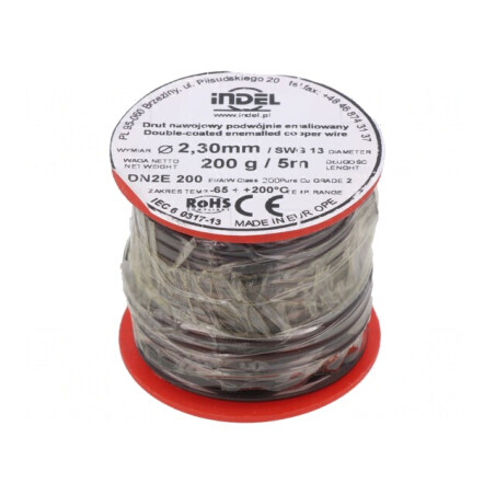 Sârmă emailată dublă 2,3mm 0,2kg Cu | Electronic-mag.ro | Componente Electronice
