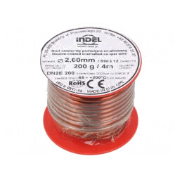 Sârmă emailată dublă 2,6mm 0,2kg Cu 65-200°C | Electronic-mag.ro | Componente Electronice