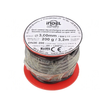 Sârmă Cupru Emailată 3mm 0,2kg | Electronic-mag.ro | Componente Electronice