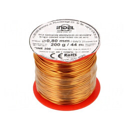 Sârmă Emailată 0,8mm 0,2kg Cupru | Electronic-mag.ro | Componente Electronice