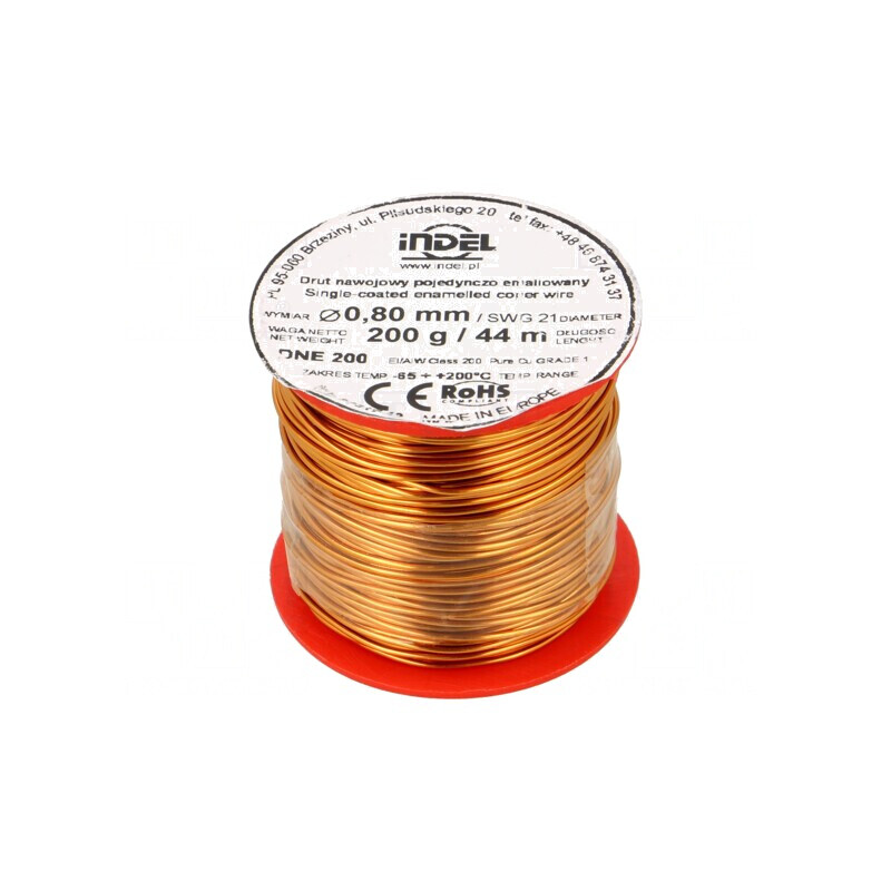 Sârmă Emailată 0,8mm 0,2kg Cupru | Electronic-mag.ro | Componente Electronice