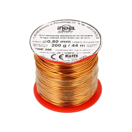 Sârmă Emailată 0,8mm 0,2kg Cupru | Electronic-mag.ro | Componente Electronice