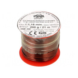 Sârmă Emailată 1,15mm 0,2kg Cupru | Electronic-mag.ro | Componente Electronice