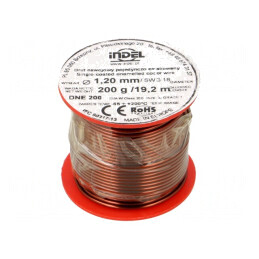 Sârmă emailată 1,2mm 0,2kg Cu | Electronic-mag.ro | Componente Electronice