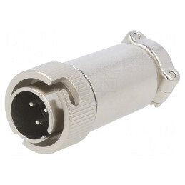 Conector Circular RM12 Mufă Tată 3 PIN Argintat | Electronic-mag.ro | Componente Electronice