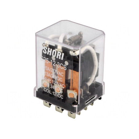 Releu Electromagnetic 3PDT 12V 30A | Electronic-mag.ro | Componente Electronice