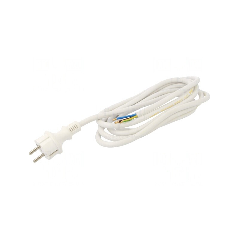Cablu Electric 3x2,5mm2 PVC 3m Alb 16A | Electronic-mag.ro | Componente Electronice Cablu Electric 3x2,5mm2 PVC 3m Alb 16A | Electronic-mag.ro | Componente Electronice
