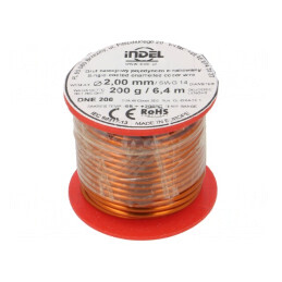 Sârmă Emailată 2mm 0.2kg Cupru | Electronic-mag.ro | Componente Electronice