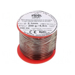 Sârmă Emailată Cupru 2,1mm 0,2kg | Electronic-mag.ro | Componente Electronice