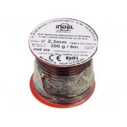 Sârmă Emailată 2,3mm 0,2kg Cupru | Electronic-mag.ro | Componente Electronice