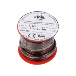 Sârmă Emailată 2,4mm 0,2kg Cu | Electronic-mag.ro | Componente Electronice