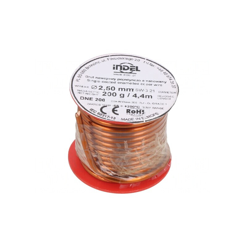 Sârmă Emailată Cupru 2,5mm 0,2kg | Electronic-mag.ro | Componente Electronice Sârmă Emailată Cupru 2,5mm 0,2kg | Electronic-mag.ro | Componente Electronice