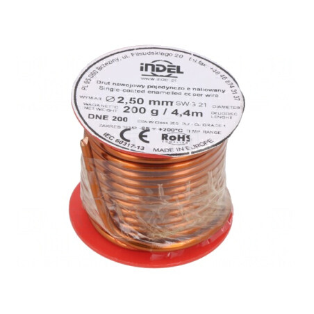 Sârmă Emailată Cupru 2,5mm 0,2kg | Electronic-mag.ro | Componente Electronice