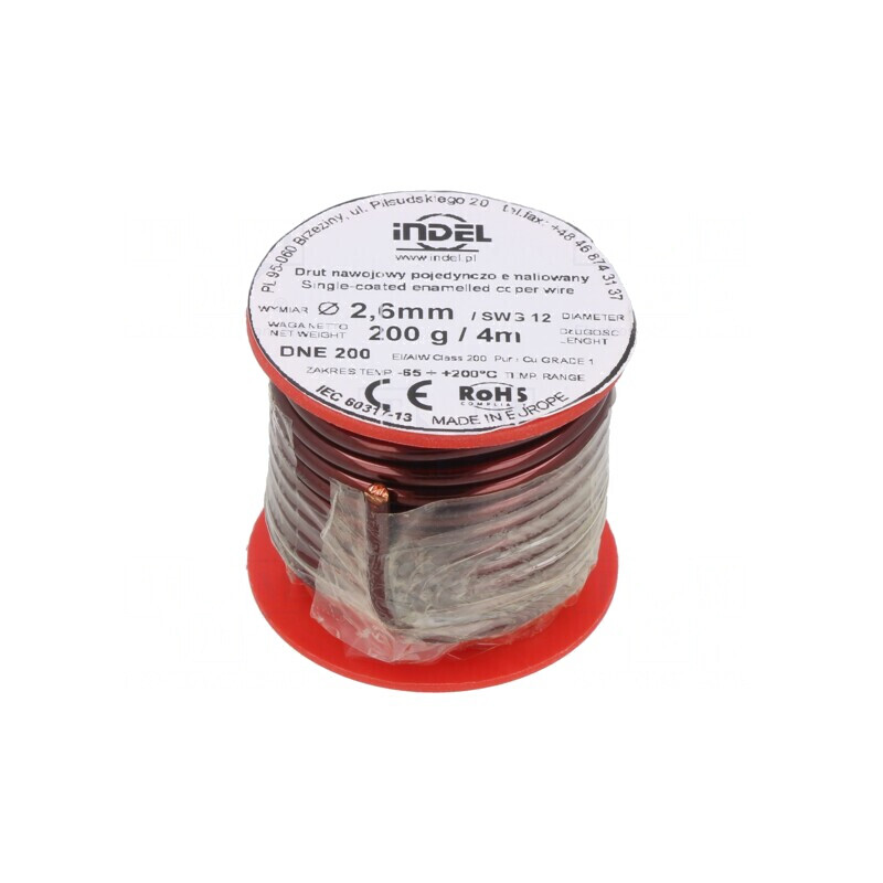 Sârmă Emailată 2,6mm 0,2kg Cupru | Electronic-mag.ro | Componente Electronice