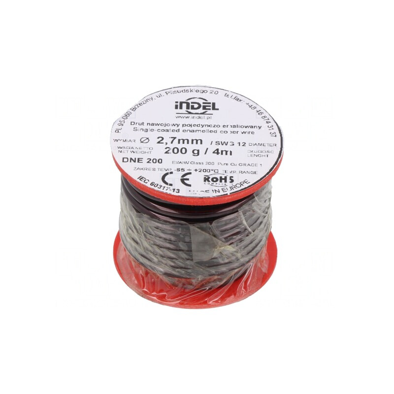 Sârmă Emailată 2,7mm 0,2kg Cu 65-200°C | Electronic-mag.ro | Componente Electronice