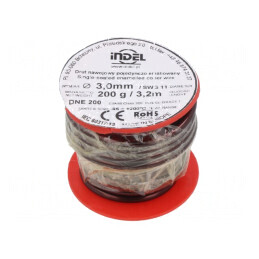 Sârmă Emailată 3mm 0,2kg Cu | Electronic-mag.ro | Componente Electronice