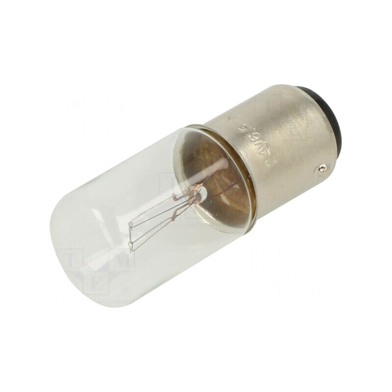 Lampă miniaturală transparentă 24V BA15D