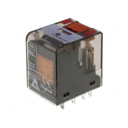 Releu electromagnetic 4PDT 230VAC 6A | Electronic-mag.ro | Componente Electronice