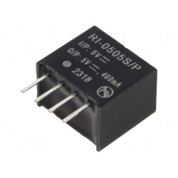Convertor DC/DC 2W 5V 400mA SIP4 | Electronic-mag.ro | Componente Electronice