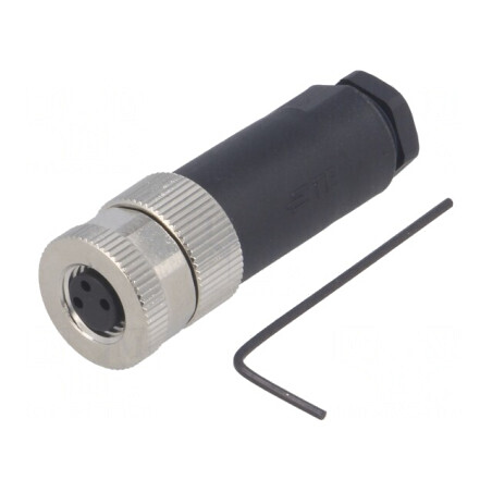 Mufă Conector M8 Mamă 3 PIN IP67 | Electronic-mag.ro | Componente Electronice