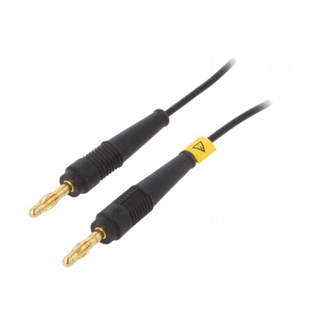 Cablu de măsurare 2m 60VDC 30VAC 19A neizolat negru | Electronic-mag.ro | Componente Electronice
