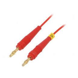 Cablu de măsurare 2m roșu 60VDC 30VAC 19A | Electronic-mag.ro | Componente Electronice