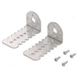 Suport Metalic Argintiu 27x52x25mm 2buc | Electronic-mag.ro | Componente Electronice