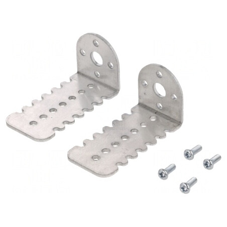 Suport Metalic Argintiu 27x52x25mm 2buc | Electronic-mag.ro | Componente Electronice