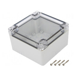 Carcasă Universală cu Bucșă din Alamă 105x105x60mm | Electronic-mag.ro | Componente Electronice