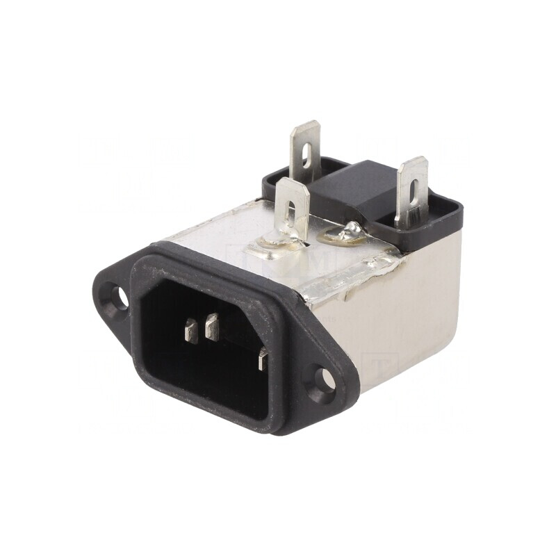 Conector de alimentare AC 250V 3A IEC 60320 | Electronic-mag.ro | Componente Electronice