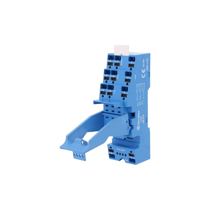 Stativ pentru șină DIN cleme cu arc 10A 250VAC | Electronic-mag.ro | Componente Electronice