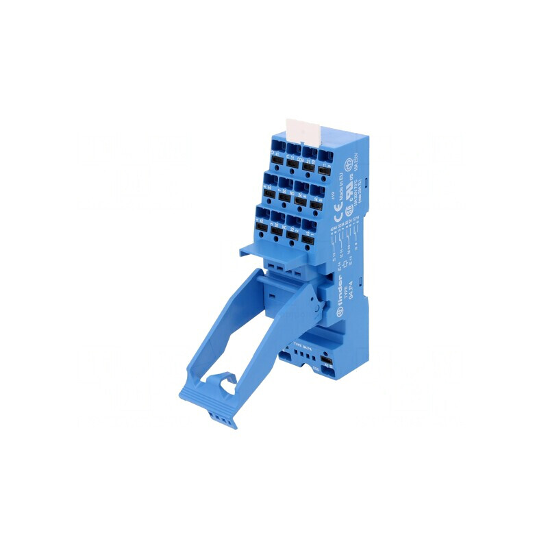 Stativ pentru Şină DIN cu Cleme cu Arc 10A 250VAC | Electronic-mag.ro | Componente Electronice