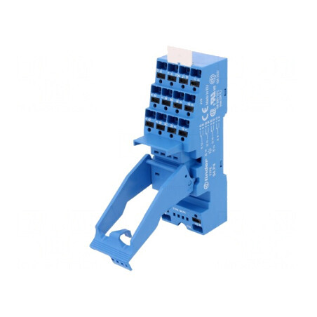 Stativ pentru Şină DIN cu Cleme cu Arc 10A 250VAC | Electronic-mag.ro | Componente Electronice