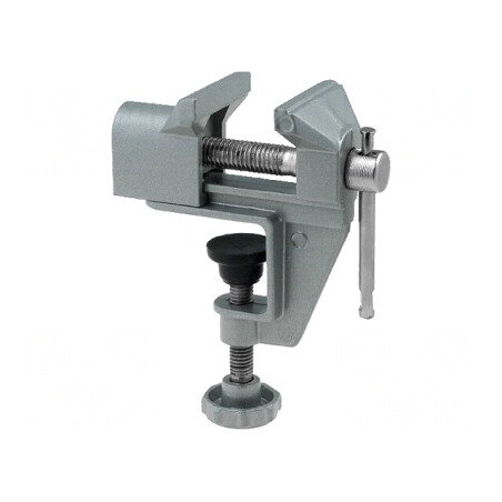 Menghină mini din aluminiu, fălci 40mm, H 100mm | Electronic-mag.ro | Componente Electronice