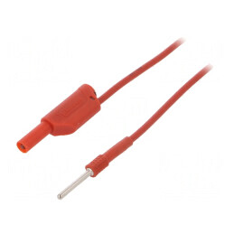Cablu de măsurare roșu 0,5m 1mm2