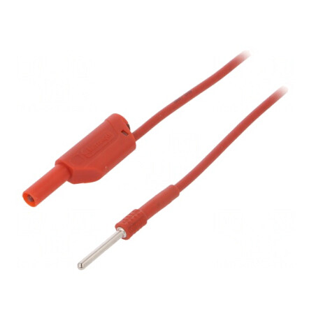 Cablu de măsurare roșu 0,5m 1mm2 | Electronic-mag.ro | Componente Electronice