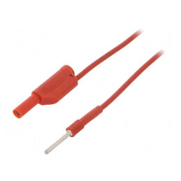 Cablu de măsurare roșu 0,5m 1mm2 | Electronic-mag.ro | Componente Electronice