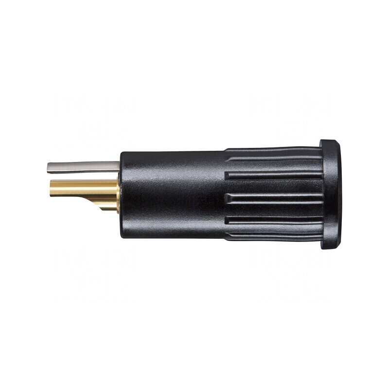 Conector Banană 4mm Negru Aurit Cu Izolație | Electronic-mag.ro | Componente Electronice