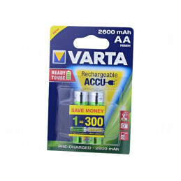 Baterii Reîncărcabile Ni-MH AA 1,2V 2600mAh 2buc. | Electronic-mag.ro | Componente Electronice