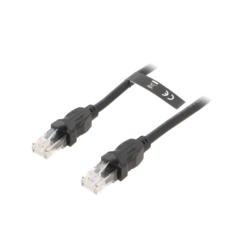 Cablu Patch UTP Cat6 PVC Negru 15m | Electronic-mag.ro | Componente Electronice