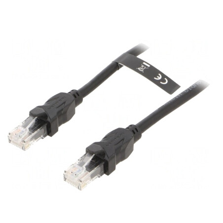 Cablu Patch UTP Cat6 PVC Negru 15m | Electronic-mag.ro | Componente Electronice