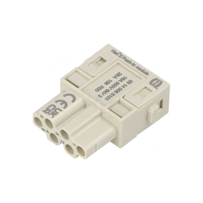 Conector Modular Mamă Han-Modular 6 PIN 16A 500V | Electronic-mag.ro | Componente Electronice