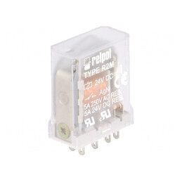 Releu Electromagnetic DPDT 24VDC 10A | Electronic-mag.ro | Componente Electronice