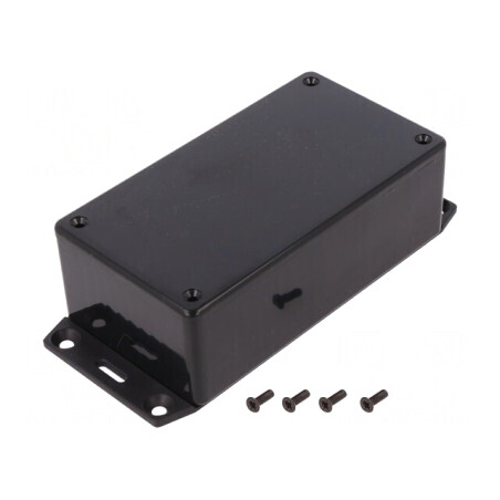 Carcasă universală ABS neagră 65x120x40mm | Electronic-mag.ro | Componente Electronice