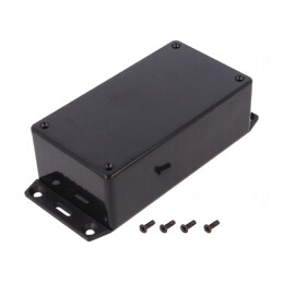Carcasă universală ABS neagră 65x120x40mm | Electronic-mag.ro | Componente Electronice