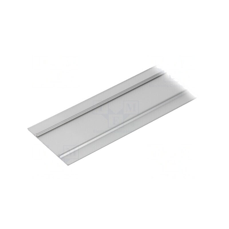 Carcasă de protecție argintie aluminiu 2m pentru profile | Electronic-mag.ro | Componente Electronice